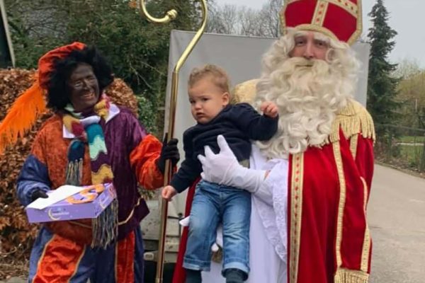 Sint en Piet op bezoek